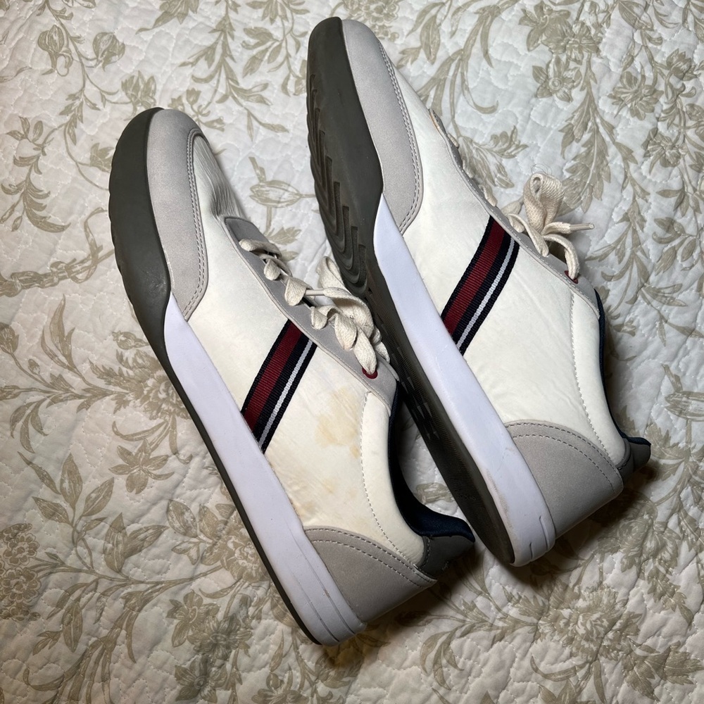 Ben Sherman White Pacer Old School Jogger Sneaker, size 12 Preppy Blokecore - Picture 10 of 11